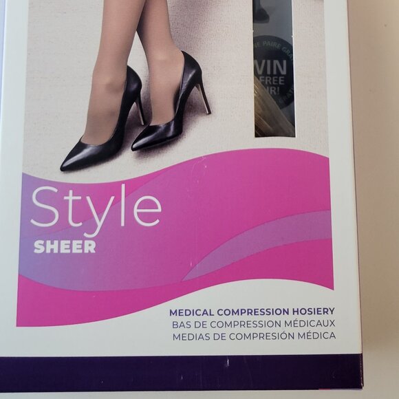 Sigvaris Medical Compression Hosiery / Thigh-High / LL / Honey / 781NLLO33 - Picture 2 of 5